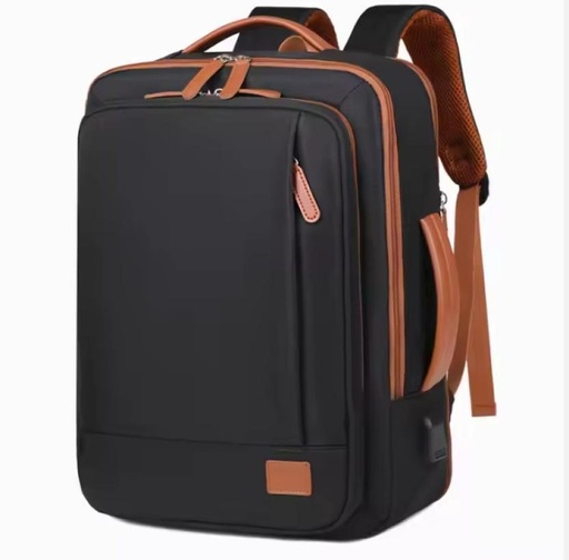 [BPKHFG96ZJMEUQVK] SW Multi-functional Waterproof Laptop Backpack (Black, Brown)