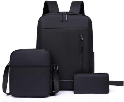 [BPKH6AGZXNGJCHC5] SM 3 Piece Laptop School Backpack With USB Charging Laptop Backpack (Blue)