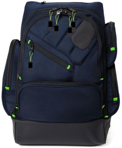 [LBYH96MSANKKGEBW] ECO 15 inch Laptop Backpack (Black, Blue)