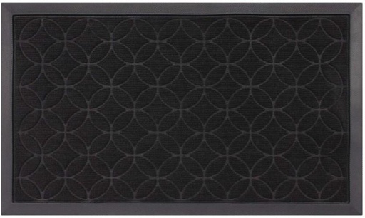[MATHFXNEGZAGBGMS] Hometex Polymat Door Mat (Black, 45cm x 75cm)