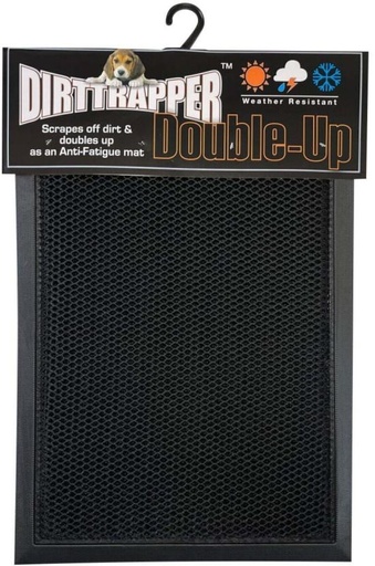 [MATH7Z4HGKKKVFSS] Homebrands Dirttrapper Double Up Mat Assorted Door Mat (Black, 60 cm x 40cm)