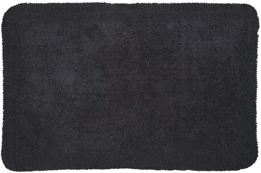 [MATHFXNEAFNMAGZ3] Home Living Monaco Reversible Bath Mat Bathroom Mat (Black, 55cm x 85cm)