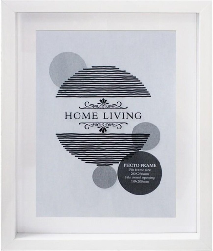 [NPFH9QSQZTAZFPX7] Home Living Plastic Table Photo Frame (White, 1 Photo(s), 200X250)