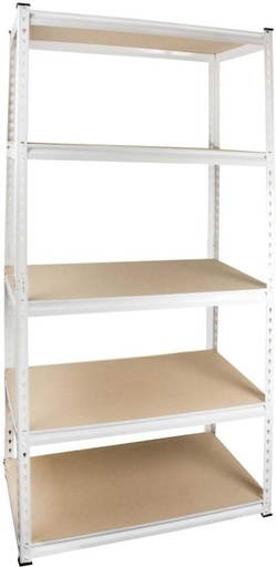 [LGRH28ZGJYGBFE4D] Wildberry 5 Tier MDF Metal Shelving 250kg Shelf Organizers (Grey, Steel)