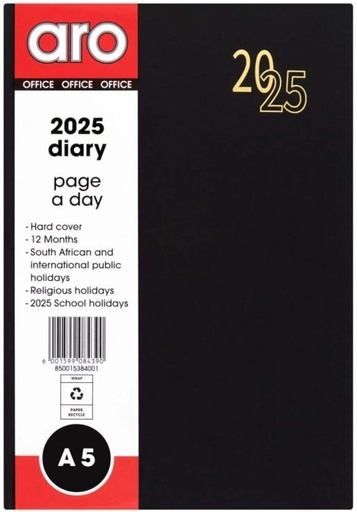 [DNBH7RWGWJ8SVG3A] ARO GOAA02 A5 Diary Single (Black)