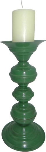 [CTHHD7BSJGJP3NXN] LAMP FACTORY Steel Candle Holder (Green, Pack of 1)