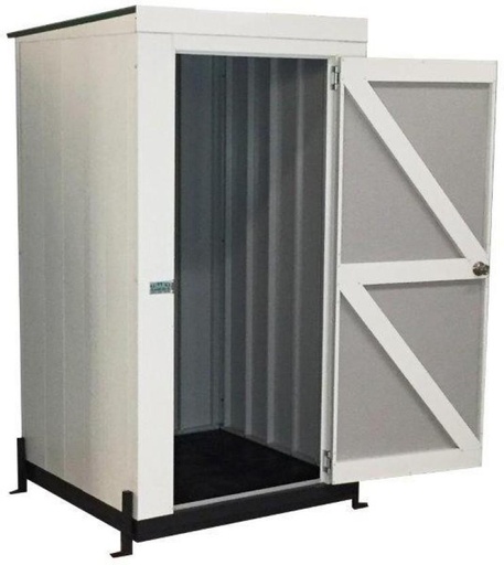 [GSHH693SF6AVMDK8] Tilley Sheds Metal Garden Shed (White, Coverage Area:2 sq.m)